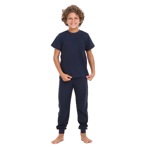 Boys summer pajama set Dark Blue t-shirt + Pants